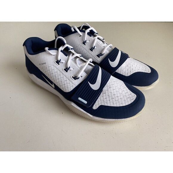 Nike Alpha Menace Turf Low Football Cleats BV3997-100 White Blue Men’s Sz 14.5 - Picture 4 of 12